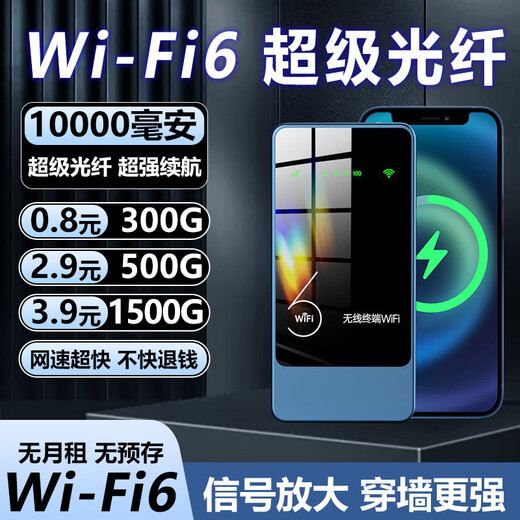 Mengyin 2025 new portable wifi rental construction site Internet treasure charging and Internet access two-in-one wireless mobile router top version with no speed limit throughout the process upgraded WiFi6++ network