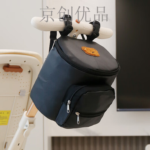 婴儿车挂包大容量九丫便捷式扶手手拿包溜娃神器置物袋推车储物包 米黄【抽纸款】3用型-推车挂包