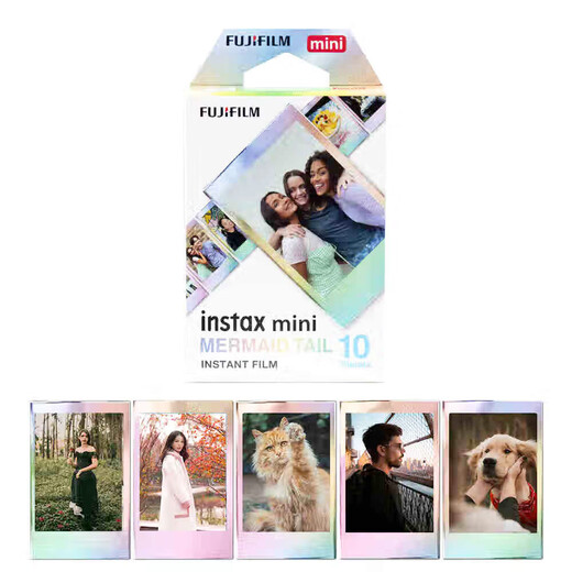 FUJIFILM INSTAX Polaroid mini white edge/lace photo paper suitable for mini7+ 11/12/40/41/99 Mermaid Tail