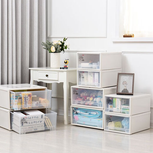 Schublade Aufbewahrungsbox Kombinierte Medizin Box Storage Cabinet Storage Box Garderobe Medicine Box extra große 3 Packs F3523 Drei Packungen verbessert 47x35x23 3 Packs