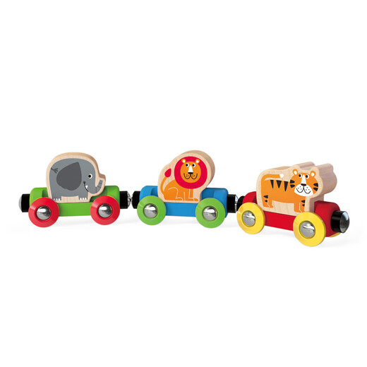 HAPE BAIR GLAY JUNGLE TIERUNG 1 JAHRE ALTEN + Kinderspielzeug Baby glatt Holz Geschenk Dschungel Tierzug