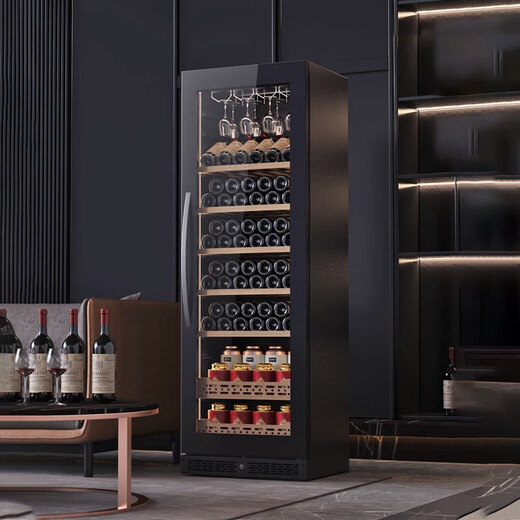 Bai Kailun red wine cabinet, first-class energy efficiency, constant temperature wine cabinet, zero-embedded home commercial living room display cabinet, wine preservation refrigerator, dual temperature air-cooled frost-free tea beverage, white wine and foreign wine, single temperature zone | full red wine version | 100 bottles LOW-E anti-fog door