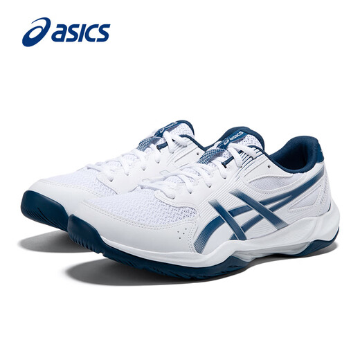 Asics men's badminton shoes autumn and winter professional wear-resistant training sports shoes GEL-ROCKET 12 white/blue-100 40