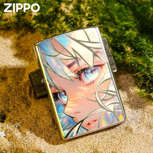Zippo plus léger Zpoo Windproofropo Zppo Kerosène Gift Silver Firling Girl Silver [sans huile] Dy9902DK