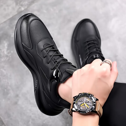 Liu Chaobu Chaussures décontractées pour hommes Hombres légers respirants, imperméables, imperméables, chaussures de travail anti-glip