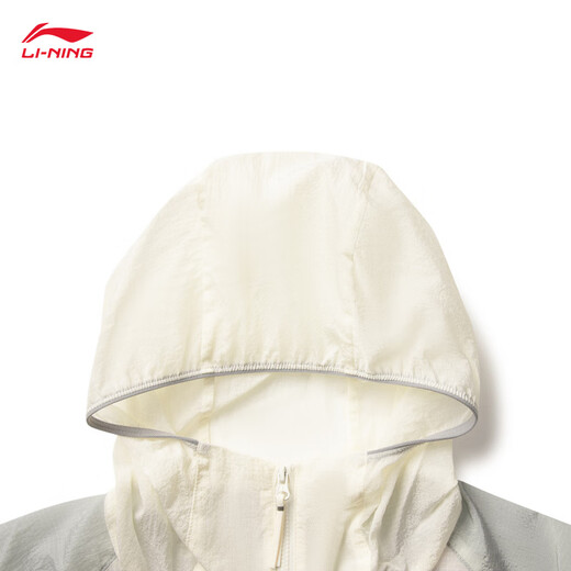 Li Ning sun protection and water splashing sports windbreaker for women 2025 new fashion hooded loose sports top AFDVA52