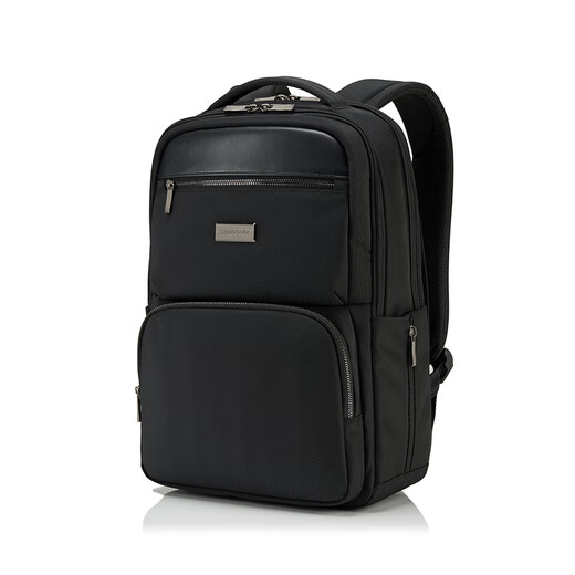 新秀丽（Samsonite）男士双肩包通勤出差商务高端背包16英寸电脑包大容量旅行书包 NU4 黑色 16英寸