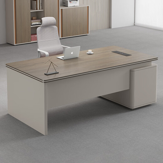 Light luxury boss desk office desk and chair combination, simple and modern president desk, leadership desk, manager desk, office furniture, customized office accessories