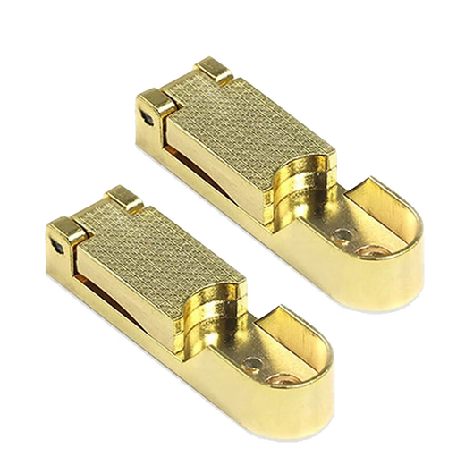 Masifo cuttable thickened aluminum alloy wardrobe fixed with flange seat furniture accessories *1 pack H style flange seat silver 10 pieces