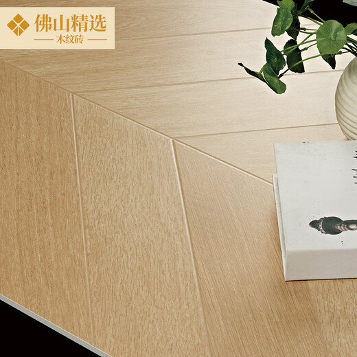 Foshan selected Japanese style 600x1200 soft velvet wood grain brick living room dining room bedroom floor tiles super white tiles S6227 600x1200