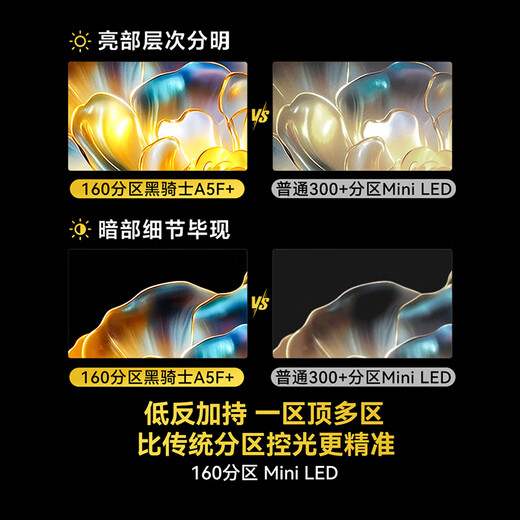 Skyworth TV Black Knight A5F+ 65-inch low-reflection anti-glare Mini LED TV LCD smart home appliance tablet game state subsidy A5F Mini