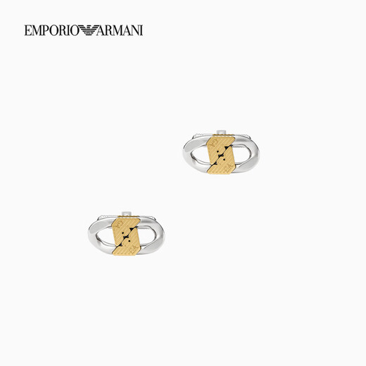 
EMPORIO ARMANI/Armani official flagship [gift] New men's eagle logo buckle rod clasp cufflink 2025 summer EGS3184040-Silver/Gold