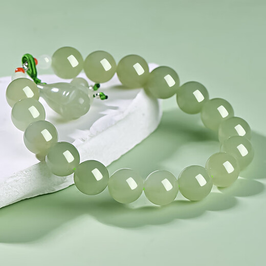 Кейук -живой отбор Hetian Jade Bracelets Женщины множественные стили Lulutong Hetian Jade Bead Bracelets нефриты браслеты нефритовые браслеты Magnolia Цветочные аксессуары +10 мм D2575Z