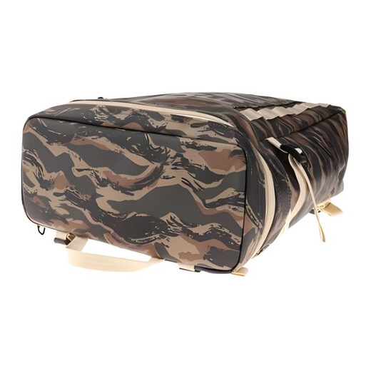 Die Nordflächen bemalte Tarngedruckte Reißverschluss Öffnung und Schließung recycelter Polyesterfaser -Recycling -Nylon -Rucksack für Männer und Frauen New Grey Green
