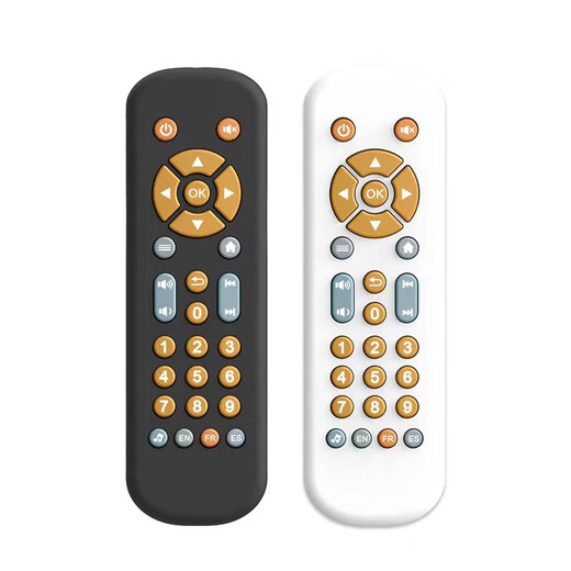 Simulación de TV nuevo para bebés y pequeños control remoto TV Control remoto Música Aprendizaje Aprendizaje de educación temprana Monkey Baby Toy Monkey Control remoto (Embalaje en inglés