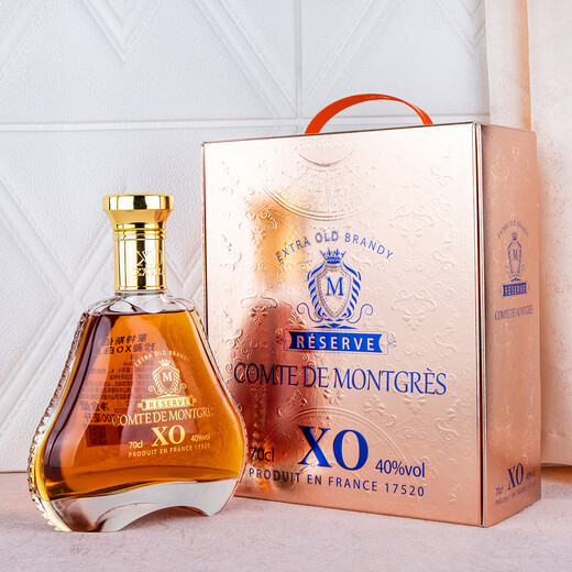 蒙特斯伯爵法国酒庄白兰地XO 700ml 40度 法国原瓶原装进口 正品洋酒送礼 蒙特斯伯爵珍藏XO 700mL 1瓶 配礼盒