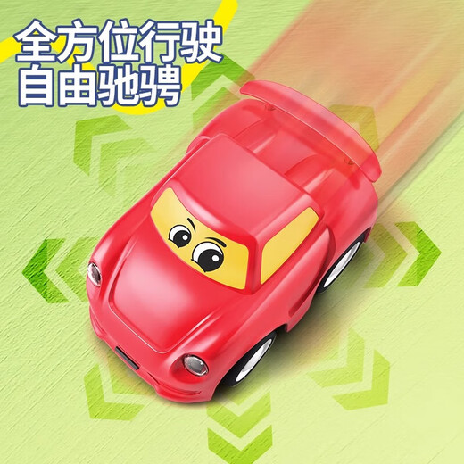 Children's toy remote control car high-speed competitive racing racing pickup truck boy and girl black technology car June 1 Children's Day gift [Blue racing] cute remote control pickup truck