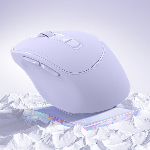 ThundeRobot low-light Bluetooth dual-mode wireless mouse ML103 ML101 2.4G Bluetooth e-sports home office long-life soft mouse low-light dual-mode ML103 lavender purple