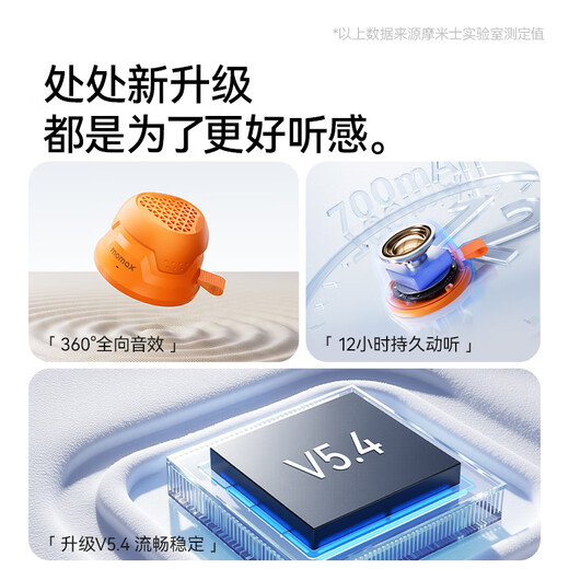 摩米士蓝牙音箱磁吸无线音响外挂音箱浴室小钢炮户外迷你便携手机支架骑行防水音响手机挂绳套装