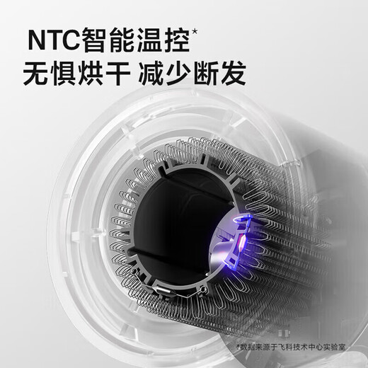 FLYCO 飞科电吹风机家用速干便携学生宿舍低噪音冷热风大功率吹风筒负离子护发吹风机6296/6290/6370/6371 飞科高速吹风机FH6370-太空灰