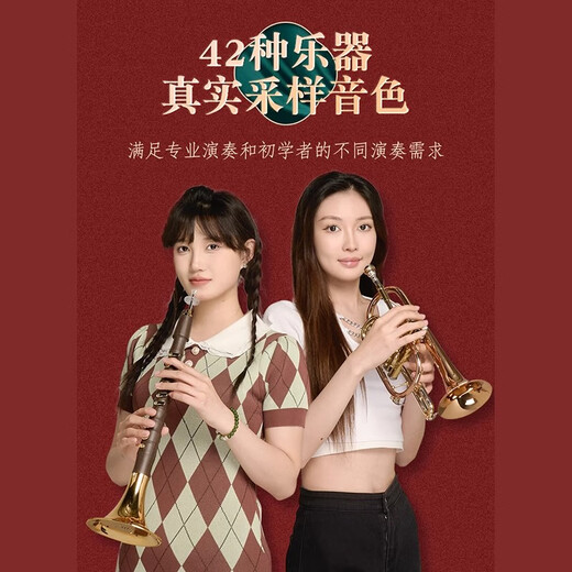 华夏之韵电唢呐电萨克斯电子吹奏国产中老年吹管吹奏乐器简易初学乐器大全 黑檀木