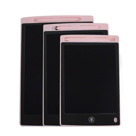 Drawing board children's home LCD handwriting board erasable blackboard electronic graffiti drawing board writing pad elimination 8.5-inch straight edge monochrome screen pink