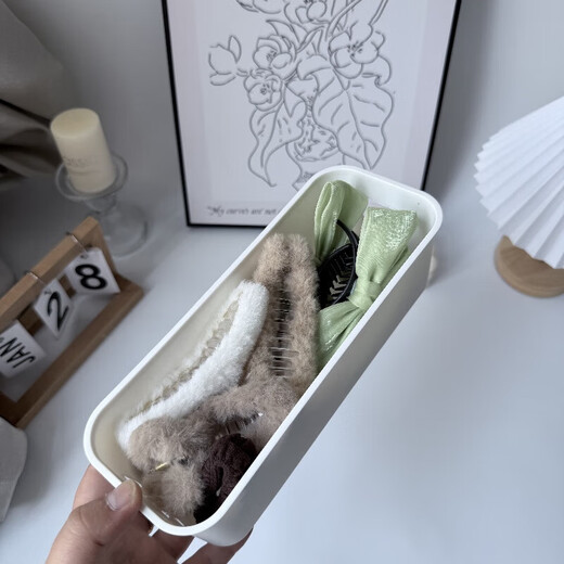 Jewelry box, home drawer storage box, student dormitory mobile phone case, sundry storage, underwear and socks storage box, long storage box 1 pack