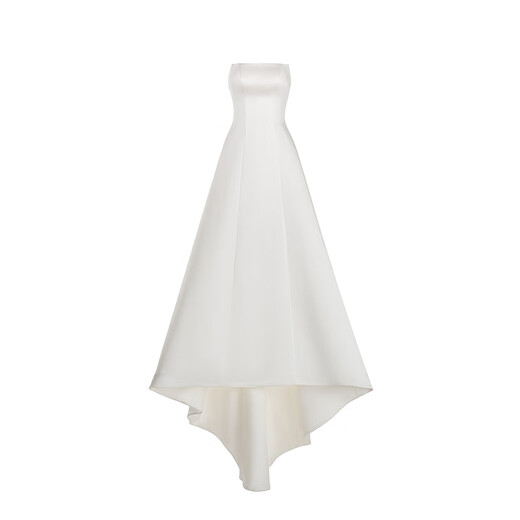 Cher Love Love blanc <su cocoon> Strapbre de mariée en satin français Robe de mariée principale Blanc Simple de fiançailles de mariée Simple Cocoon 丨 S _165
