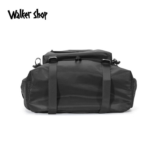 Walker Shop 轻奢背包多功能日常通勤双肩包2025新款时尚轻便休闲旅行包 黑色