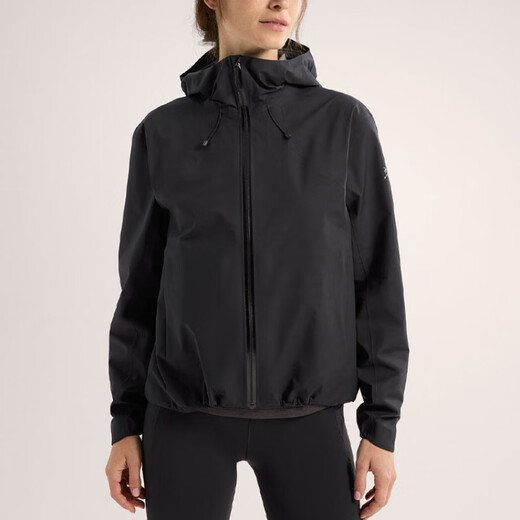 始祖鸟（ARC'TERYX）GORETEXCoellelogo刺绣防水防风透气软壳休闲连帽夹克外套女款 黑色/Black S