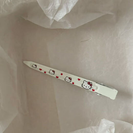 Dai Yan hellokitty hair clip cute kt cat makeup broken hair clip bangs duckbill clip hair accessories side clip cat hair clip cherry KT big duck clip main picture 5-piece set