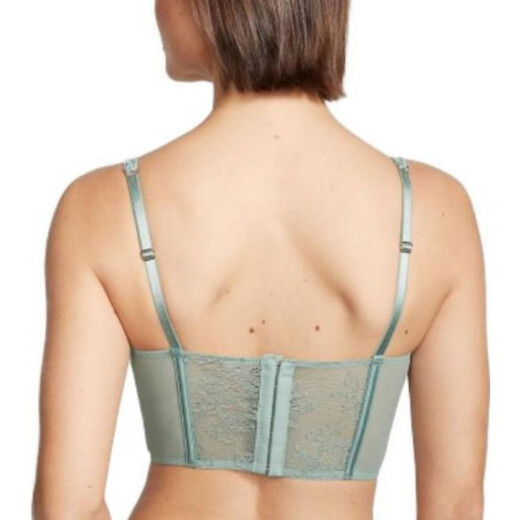 Victoria's Secret Color sólido de encaje de encaje de encaje decorativo sage verde salvia verde l