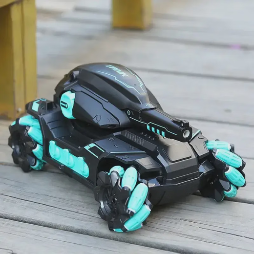 
Toy car remote control, gesture sensing, remote control tank battle toy car four-wheel drive can fire water bullets 1389 big red [handle remote control + watch remote control