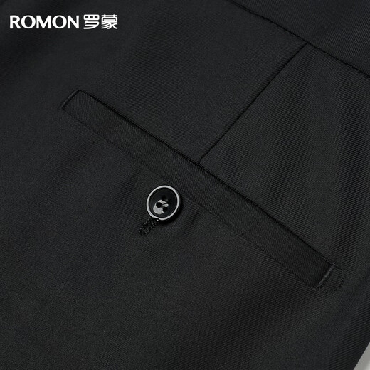 Luo Meng anti-wrinkle iron-free trousers men's high-waisted loose casual business suit trousers casual trousers straight-leg dad trousers