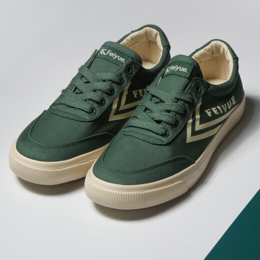 Dafu Feiyue men and women military green trendy casual couple lace-up low-top canvas shoes 2060 dark green 42