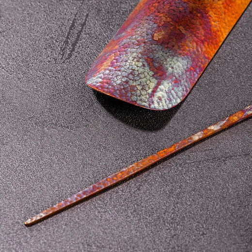 Rongshantang mountain wood pure tin tea set handmade hammered pattern tea lotus tea spoon tea pillow tea dial tea spoon kung fu tea set accessories old copper tea set - Pingchuan