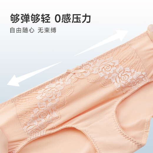 Oudifen women's underwear lace cotton seamless birth year briefs sweat-absorbent and breathable women's gift for girlfriend XK8A20