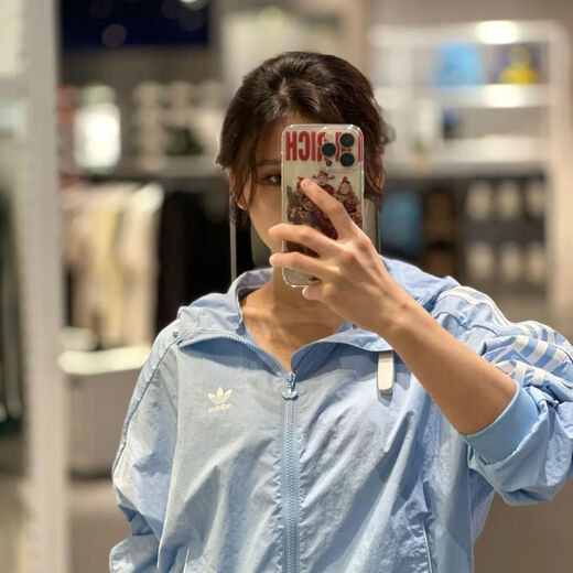 阿迪达斯（adidas）三叶草防晒皮肤衣春夏季轻薄运动休闲刺绣风衣男女时尚百搭连帽衣 夏季首选白色 S