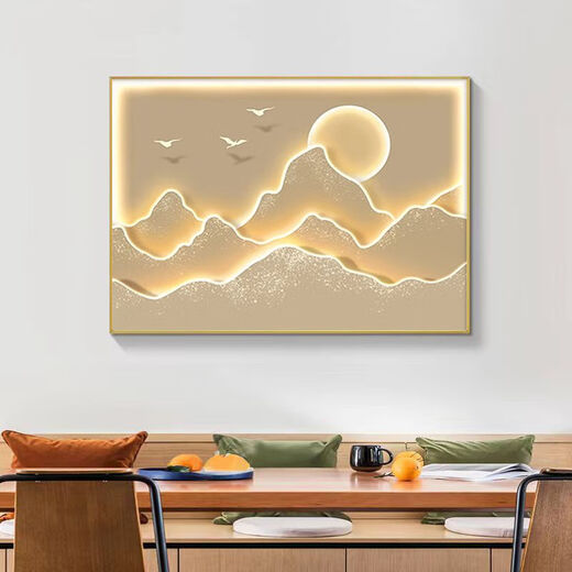 Electric box shielding cover with backing electric meter box decorative painting blocking light luxury landscape with hanging painting cream wind gate box mural H2-with backing A 40*30 can accommodate 33*23 gold frame