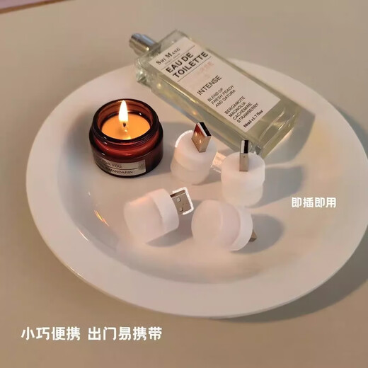 LED Night Light Portable USB Light USB Night Light LED Night Light Eye Protection Lamp Power Bank Plug-in Bedroom Sleep Baby Feeding Wake Up Bedside Table Lamp Energy Saving Lamp Clear White Light 6 Pack