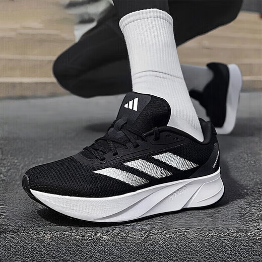 
Adidas summer mesh shoes official store men's shoes running shoes same sports shoes cushioning comfortable breathable training casual shoes ID9849/black and white 39