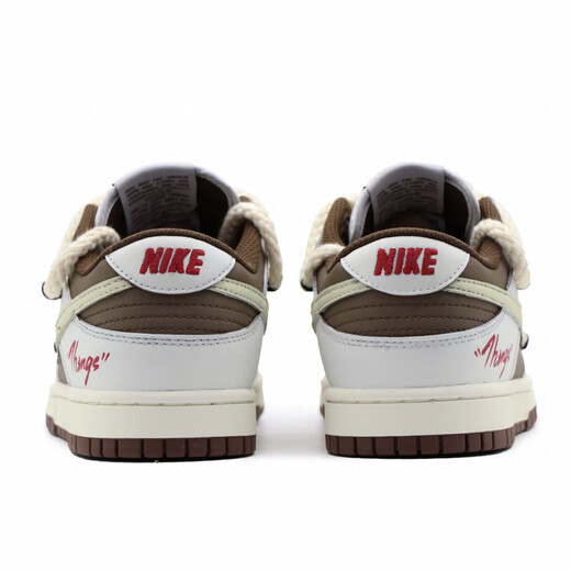 耐克（NIKE）定制球鞋 Dunk Low 反转摩卡手绘解构白棕色休闲防滑低帮板鞋 反转摩卡 原鞋货号DD1503-124 41