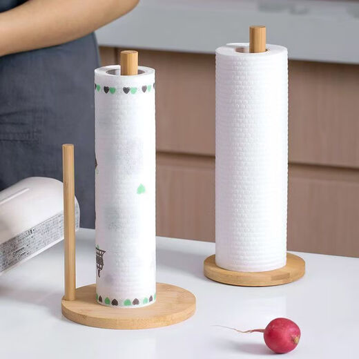 Aishiya special kitchen paper, lazy rag, thickened disposable dish towel, wet and dry use, absorbent, easily stained with oil, scouring pad, hot sale, paper towel holder - large round