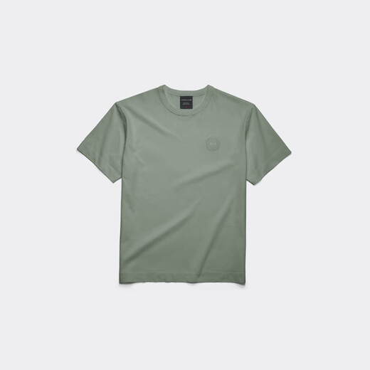Canada Goose Gladstone Men's Broidered T-shirt à manches courtes Top décontracté 1401M9 9852 Artemisia Green Il est recommandé de choisir deux tailles petites, la taille est trop grande L