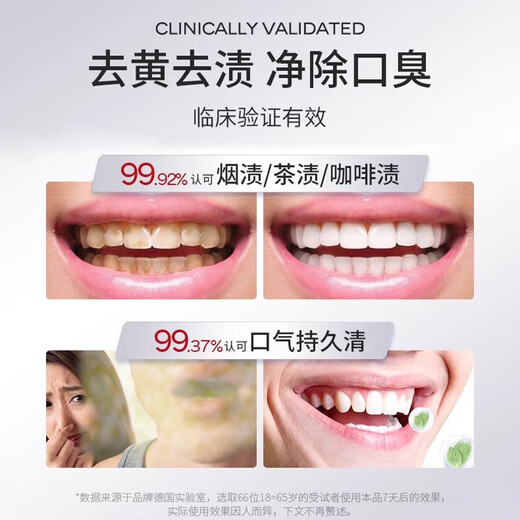 Drvialy Whitening Zahnpasta-Geruch und vergilbte Zahnflecken Entfernen Sie Zahnflecken Top-zehn bekannte Marken von Tartaren Fluor-haltigen Zahnfärben, die Zahnpasta aufhellen [zwei Packungen] Langzeitpflege nimmt hartnäckige Zahnpasta ab