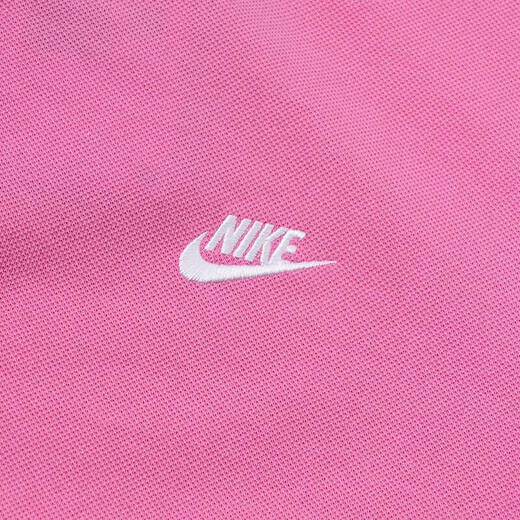 Nike (Nike) Tienda de naves de nave oficial de la manga corta, primavera y verano nuevo ropa deportiva, polo transpirable de moda, camiseta de solapa, FN3895-675/bordado rosa etiqueta pequeña S