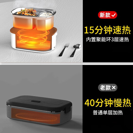 MZXM imported from Japan car usb small microwave oven rice cooker cooking pot insulated lunch box with hot rice artifact 12V car and home dual-use (car_SUV_MPV) 15