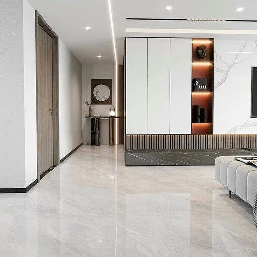 Kezhitu Foshan Light Bright Light Mard Tiles 600x1200 Sala de estar anti-Camina de piso resistente al desgaste de la cocina y baldosas de pared de baño 12806 Yubaibai 600*1200