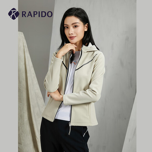 
Rapido [added velvet] Li Pido Spring and Autumn Women's Casual Basic Fashion Comfortable Warm Jacket Official Light Purple XXS 155/80A