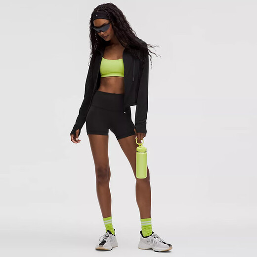 lululemon露露女外套 25新品 Define系列 女士短款连帽夹克 轻薄透气上衣 黑色Black 3XS (0)